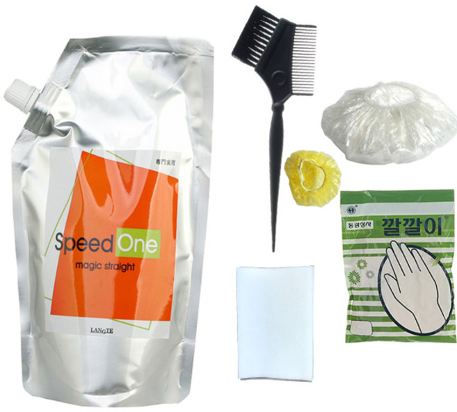 매직약 스트레이트 1set 셀프펌 매직펌 다운펌 곱슬머리펌 퍼머약 파마약 곱술머리 원스텝 셀프파마약 곱슬펌 고데기 매직기 파마푸는약, 1개, 500ml