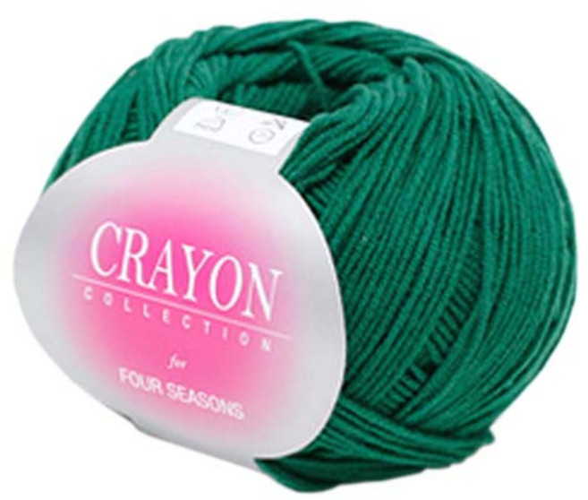 [앵콜스] 크레용실 낱개(10+1) 인형실 소품실 면사 뜨개실 털실, 12 그린, 1개