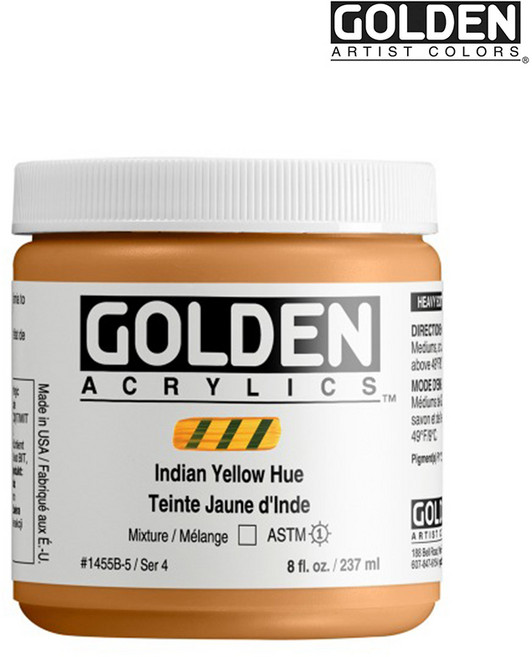 골든 아크릴물감 헤비바디 237ml S4 H.C Indian Yellow Hue