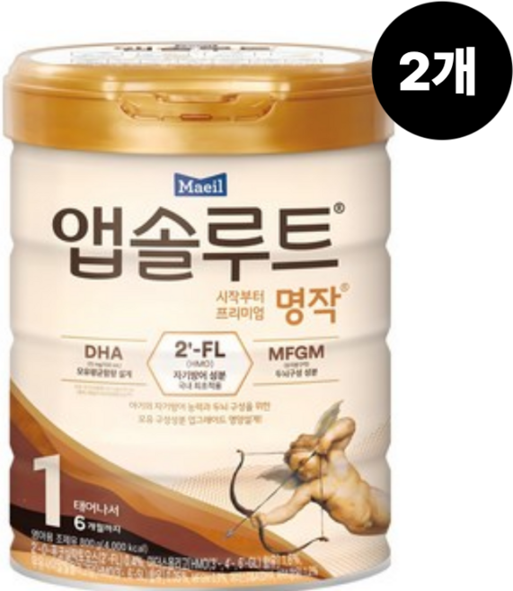 앱솔루트명작1단계 2개, 800g