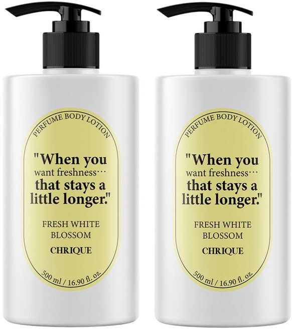 크리크 프레쉬 화이트 블로썸 퍼퓸 바디로션 향수대용 레몬 시트러스 500ml x 2개