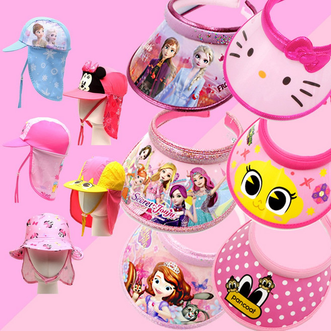 체리라인 캐릭터 여아용 여아 썬캡&아동플랩캡 여자아이수영모자 모자 | 핑크퐁 겨울왕국2 시크릿쥬쥬 헬로키티 신비아파트