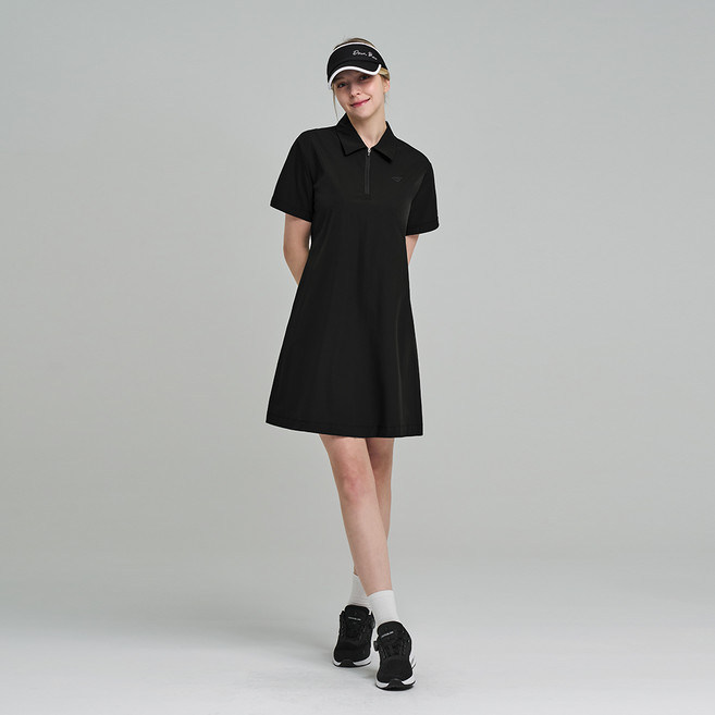 다운블로우 여성 스트링 셔츠 카라 원피스 DB 9006W