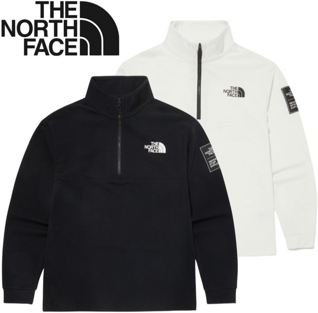 [백화점발송] 노스페이스 키즈 티셔츠 집업 약기모 긴팔티 남아 여아 주니어 겨울 스포츠 운동