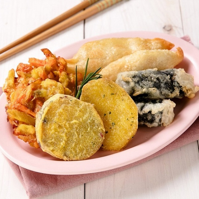 푸킹 모듬튀김 / 고구마튀김 야끼만두 김말이 야채튀김, 3봉, 210g