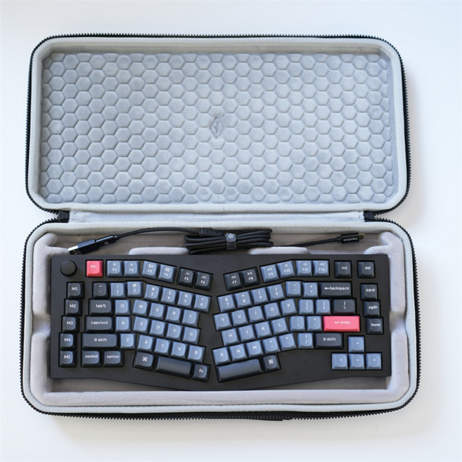 Keychron V8 V10 Q8 Q10 Pro Alice 호환 케이스 가방 보관 보호, Q8 Pro 블랙 359x137x33mm