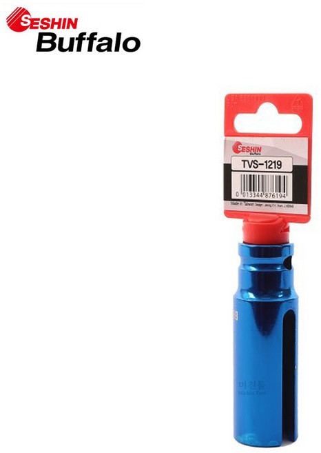 세신 산소센서 소켓 특수공구 오픈형 복스알 탈거복스, 19mm, 1개