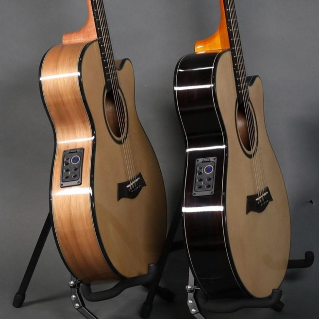 [제작사 직판] 올리비아 EQ 장착 슬림바디 통기타, 오동나무 슬림바디, 1개