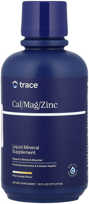 단백질 비타민 철분 마그내슘 칼슘 Trace 액상 칼슘/마그네슘/아연 + 비타민D3 피나 콜라다 473ml(16fl oz) 고루고루섭취해주세요, Trace액상칼슘마그네슘아연비타민D3피나콜라다473ml, 1개, 473ml