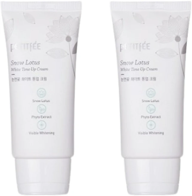 쁘띠페 눈연꽃 화이트닝 톤업 크림, 50ml, 2개 - 쿠팡