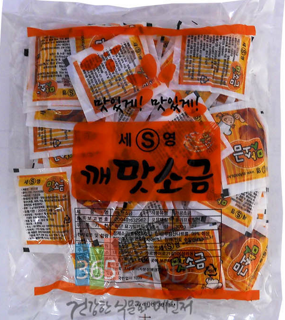 감칠맛 깨맛소금 치킨 순대 배달용 개별포장 소금 대용량 업소용, 300g, 2개