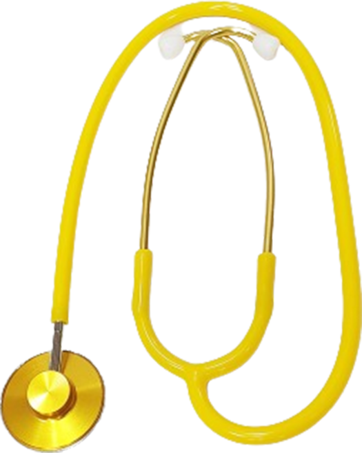 야마수 간호사용 청진기 YA110 / 단면 노랑, 1개
