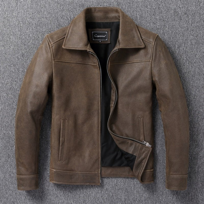 순소가죽자캣 빅사이즈 코트 리얼 가죽 전문가공 명품 퀄리티 캐주얼 정장 일상 프리미엄 브라운 자캣