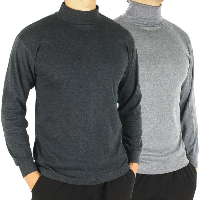 1+1 목폴라 티셔츠 남성 반폴라