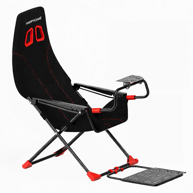 [국내배송] 접이식 레이싱 거치대 시트 플레이 짭챌 챌린지 호환 MOZA 파나텍 휠, 1개