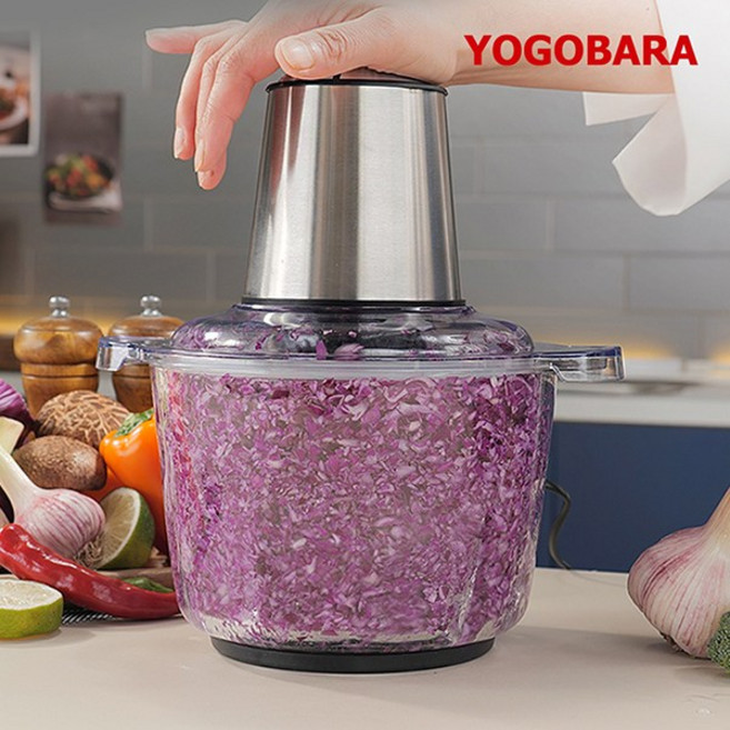 바치 7초 만능다지기 대용량 2.3L 다기능 마늘박피 믹서기 야채 분쇄, 02_고급형, 1개