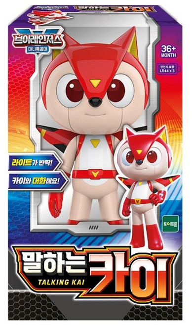 미니특공대 브이레인저스 말하는 카이, 혼합색상, 토이트론