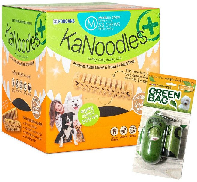 [사은품증정EVENT]포켄스 카누들 필로팩 M 53개입, 680g, 1개, M53P