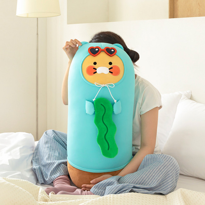 카카오프렌즈 춘식이 쿨링 롱 바디 필로우 낮잠 인형, 단품