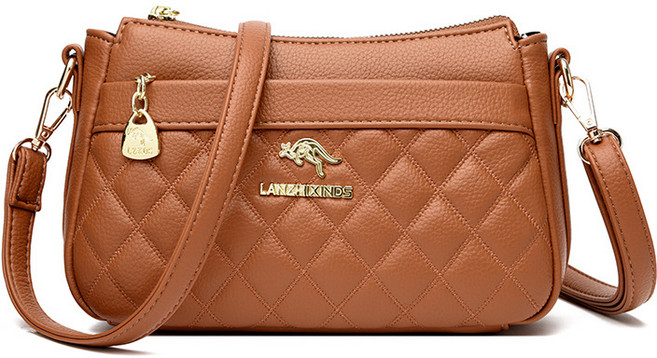 리치모리 미니 여성 퀄팅 가죽 크로스백