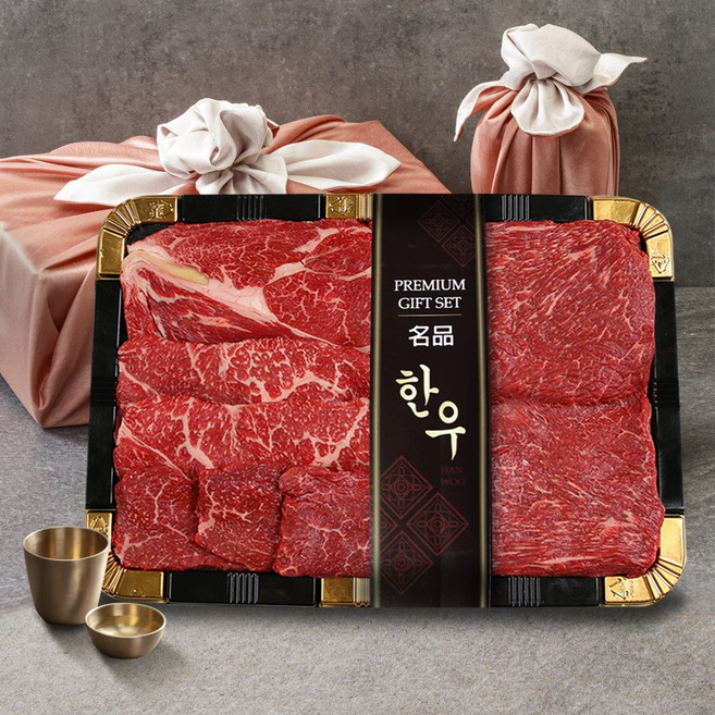 조은장터 1등급 한우선물세트 구이용 요리용 냉장 소고기, 1_해set 한우선물, 1개