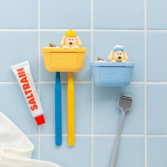 덕플러스문구 Brunch Brother 찰리 칫솔걸이 커버형