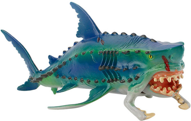 shangren 생일 바다 애호가를위한 바다 동물 모델 괴물 물고기 컬렉션 선물, 19x6x7.5cm, PVC, 보여진 바와 같이, 1개