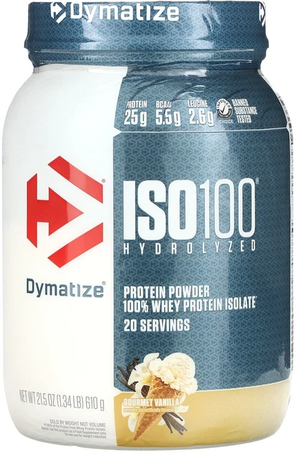 Dymatize ISO100 가수분해 100% 분리유청단백질 고메 바닐라 610g(1.34lb), DymatizeISO100가수분해100분리유청단백질고메, 610g, 1개 - 쿠팡