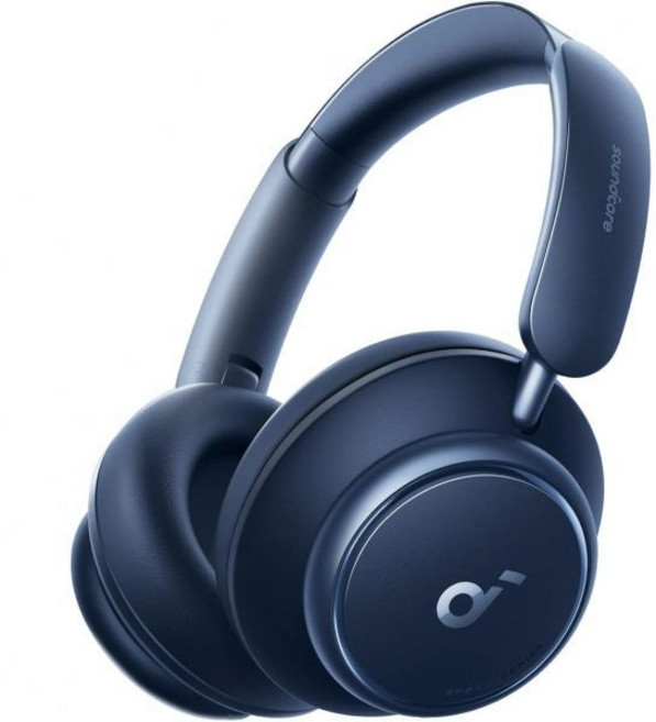 Anker 앤커 Space Q45 적응형 액티브 노이즈 캔슬링 헤드폰 최대 98% 소음 감소 50시간 재생 시간 앱 제어 LDAC 고해상도 무선 오디오 편안한 착용감 선명한 통, Blue, Medium