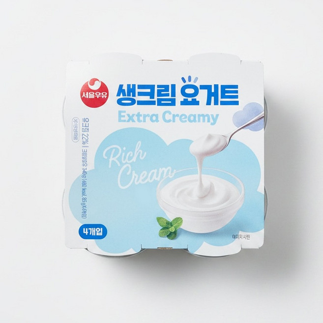 서울우유 생크림요거트, 2개, 340g