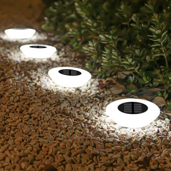 태양광 정원등 바닥등 LED 잔디등 마당 통로 4개입, 화이트(4P)