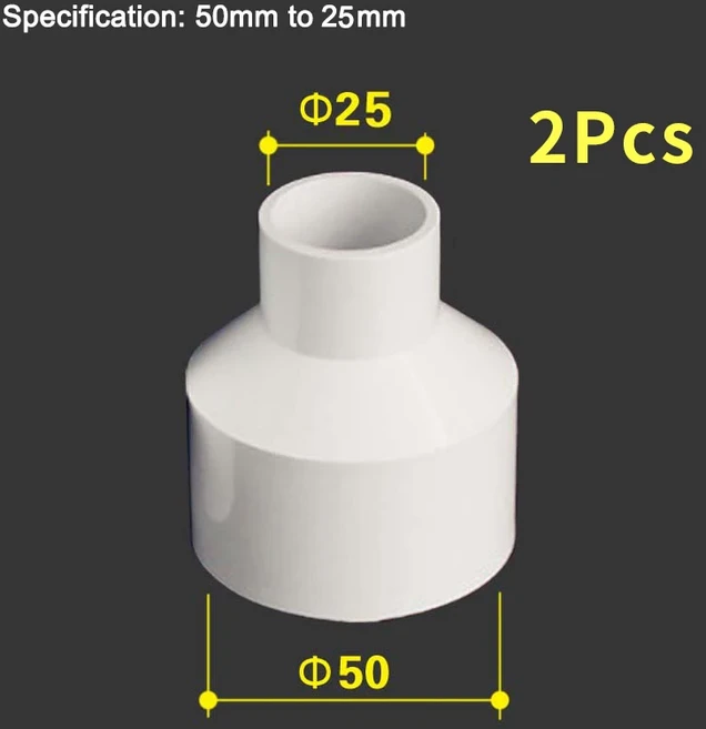 진공 청소기 및 사이클론 집진기 호스 어댑터 액세서리 용 2pcs 내부 50mm ~ 32406375mm 감속기