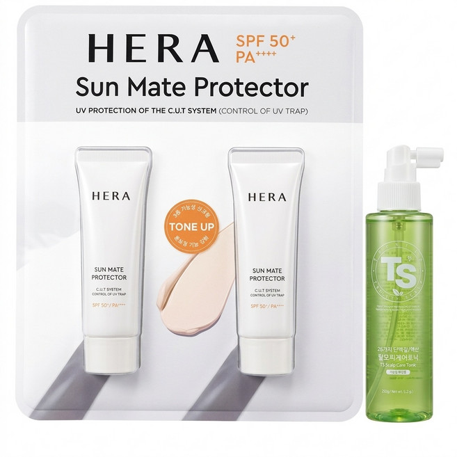 해라 SPF50+ PA++++썬 메이트 프로텍터 + TS두피케어토닉, 1개