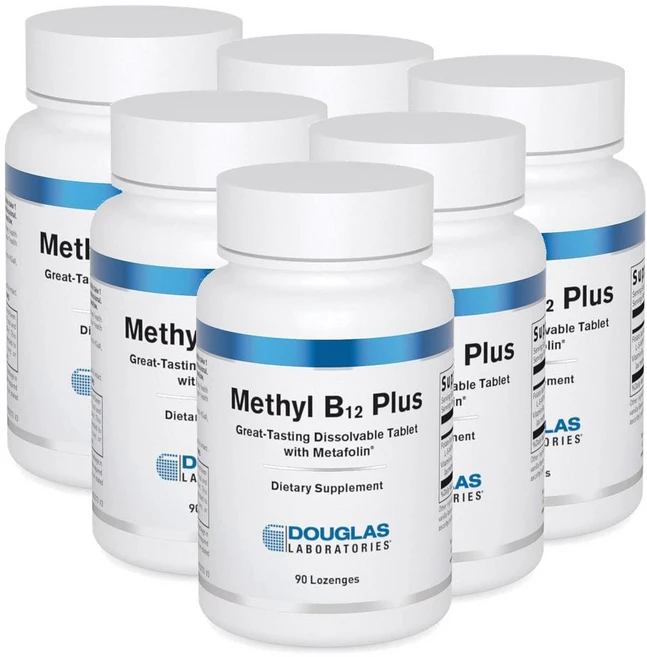 더글라스랩 비타민B12 메틸코발라민 활성엽산 로젠지 Douglas Laboratories Methyl B12 Plus, 90정, 6개 - 쿠팡