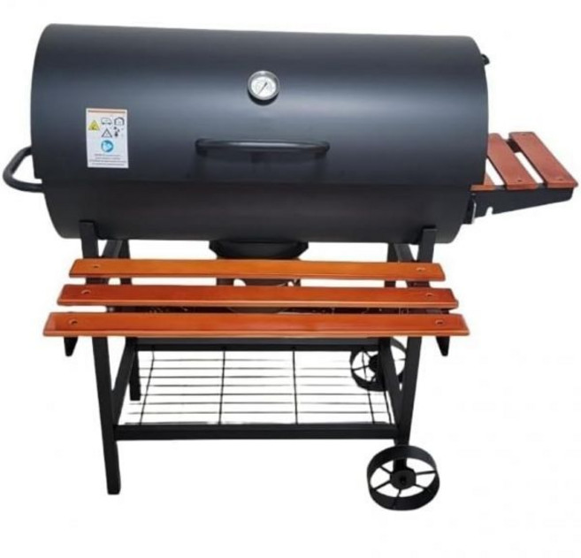 캠핑 바베큐 그릴 스테인레스 야외 WXQ 바비큐 스토브 아메리칸 오븐 대형 모닥불 스탠드 여러 사람에게 적합한 양념 선반 사용 휴대용 용광로, 01 105.5x85x118cm