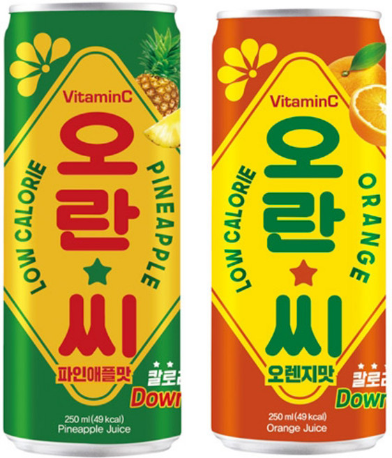 오란씨 250ml 2종 파인 15캔+오렌지 15캔 총30캔, 30개