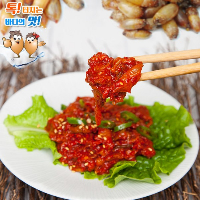 진동 고현미더덕마을 미더덕 양념 젓갈 300g 무색소 무방부제, 1개, 200g