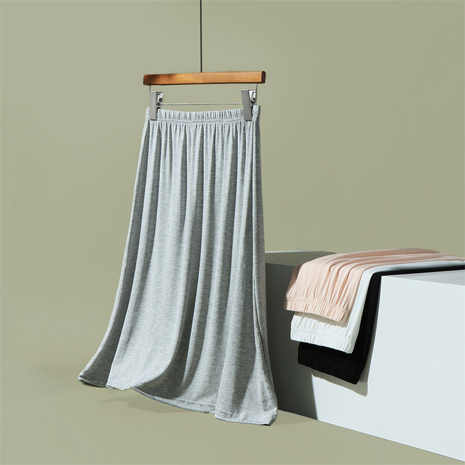 DFMEI 打底內襯裙白色內搭防走光襯裙莫代爾中長款夏季安全裙防透半身裙