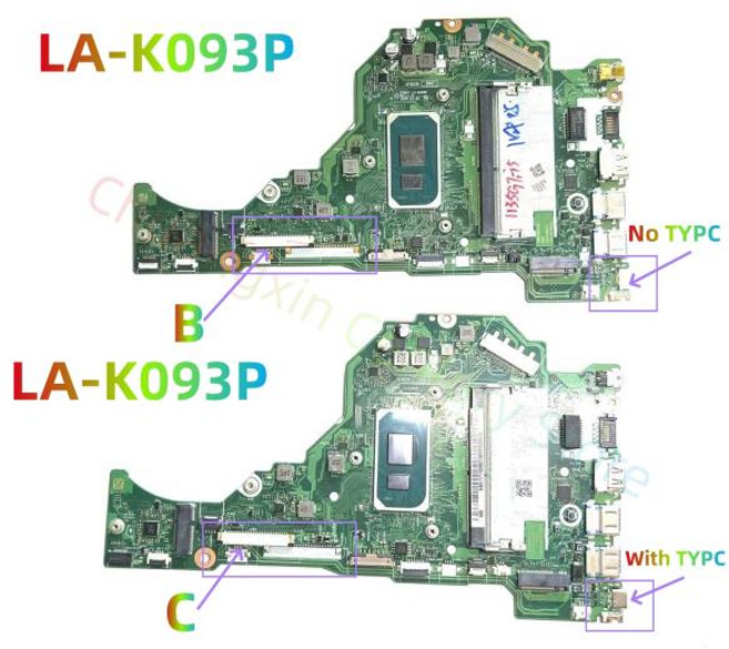 Acer Aspire A315-58 노트북 마더보드용 LA-K093P CPU:I3 I5 I7-11TH RAM:4G/8GB 100% 완전 작동 테스트됨, 02 C  I3-1115G4 8G, 1개