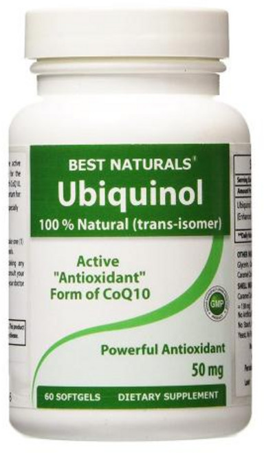 베스트 내추럴스 유비퀴놀 50mg 60정 코엔자임Q10, 1개