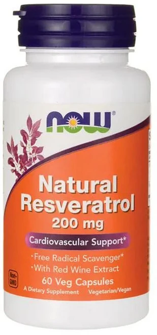 나우푸드 내추럴 레스베라트롤 200mg 베지 캡슐, 60정, 1개 - 쿠팡