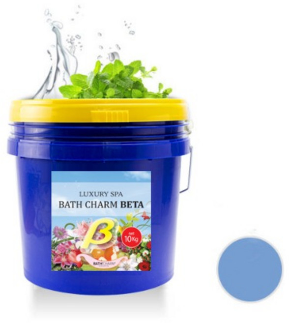 바스참(Bath'Charm) 베타 민트 고농축 프리미엄 아로마 입욕제 족욕제 10kg 호텔 스파 온천 노천 마사지 업소용 대용량, 1개