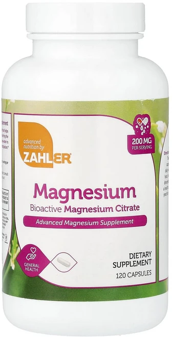 자일러 마그네슘 생체활성 마그네슘시트레이트 200mg 캡슐 120정, 1개 - 쿠팡