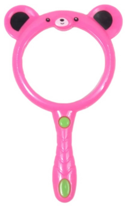 귀여운 곰돌이 돋보기 자연탐구 곤충관찰 확대경 핑크 1개