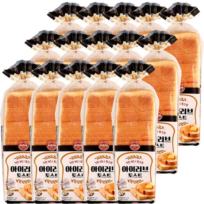 롯데제과 기린아이러브토스트 750G, 15개
