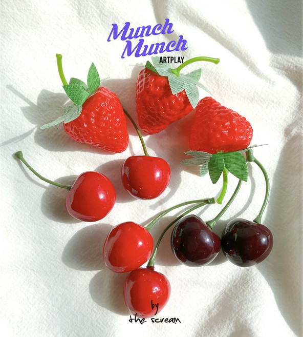 모형 과일 / 8종 모형케이크 장식 토핑 음식 데코 diy, 7. 2cm초미니딸기 6p