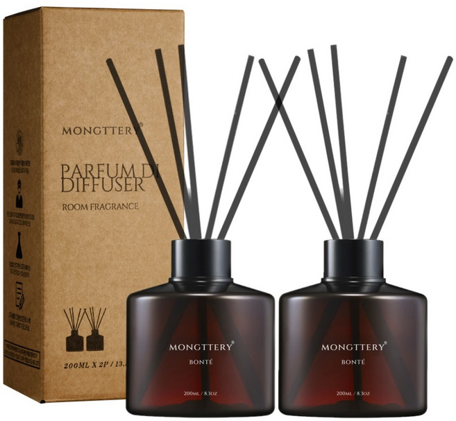 몽때리 데일리 디퓨저, 2개, 블랙체리베리, 200ml