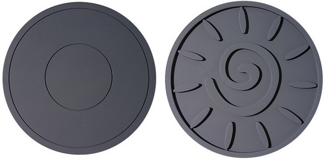 CNS 실리콘 원형 냄비 받침대, 1개, 진그레이