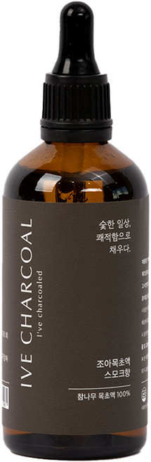 이브차콜 식용 참나무 목초액 정제 원액 직화 불맛 숯불향, 1개, 100ml