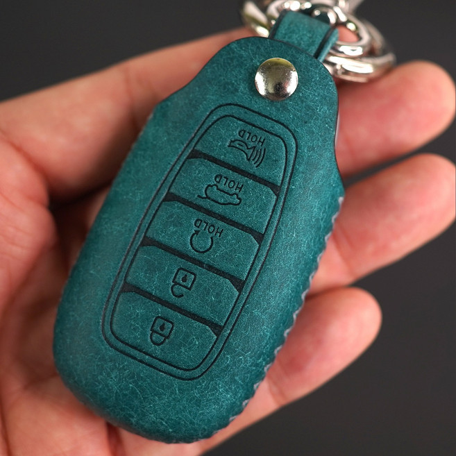 페레노 더 뉴 캐스퍼EV 호환 키케이스 스마트 키 가죽케이스 일렉트릭 차키케이스 펠리세이드 산타페, 푸에블로 블루